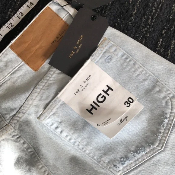 💥HP💥Rag & Bone (30) Maya HighRise Slim Distressed - Picture 14 of 16